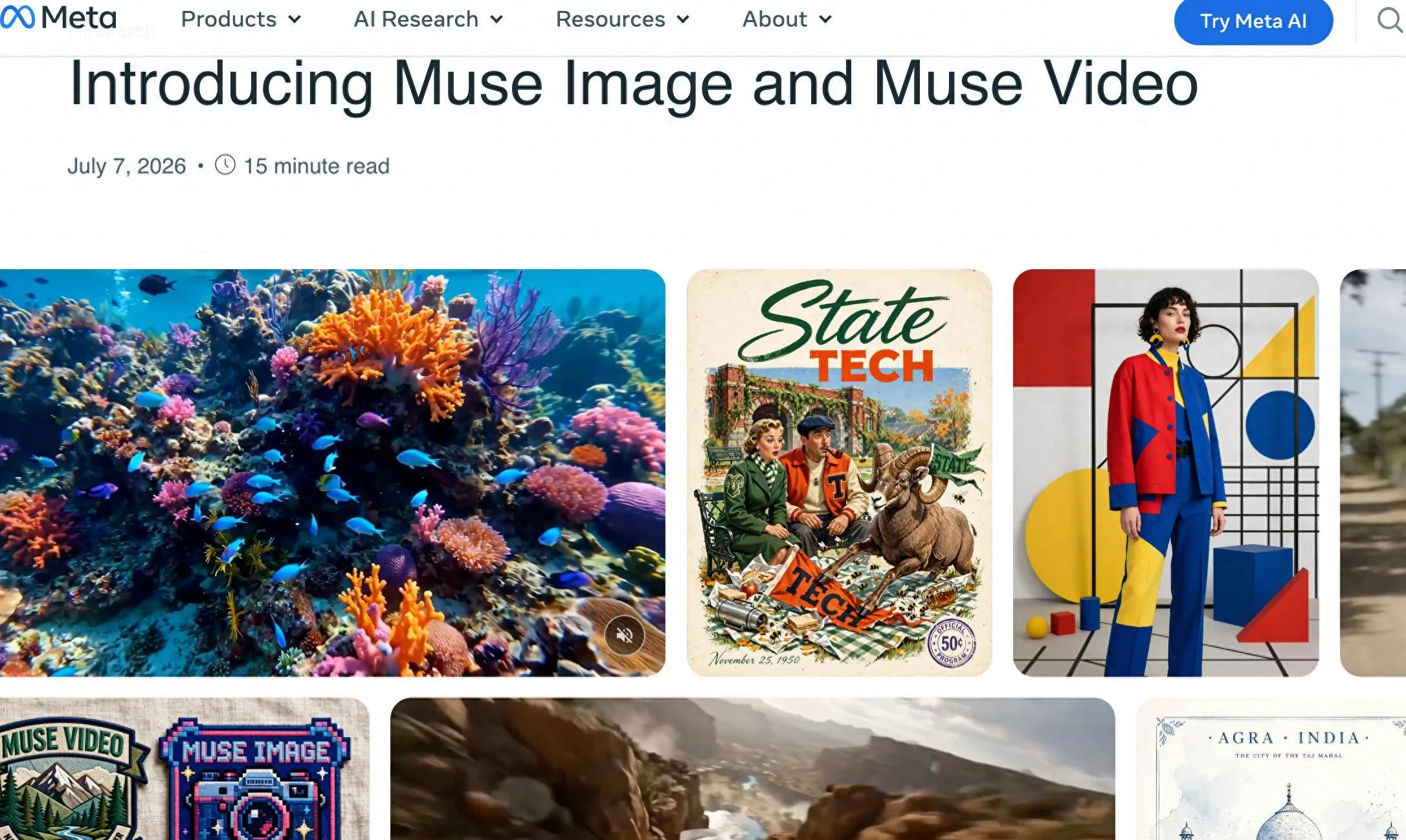 Meta发布Muse Image图像模型,