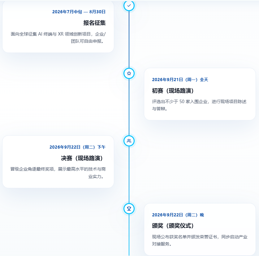 AI+XR 行业创新大赛