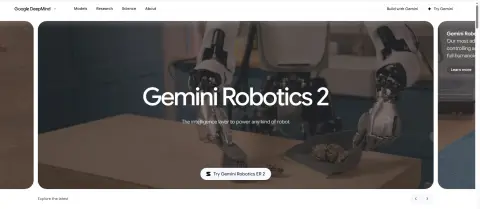 谷歌 DeepMind 推出 Gemini Robotics ER 2:机器人开始拥有“会聊天、懂世界、能规划”的高级大脑 谷歌 DeepMind 推出 Gemini Robotics ER 2:机器人开始拥有“会聊天、懂世界、能规划”的高级大脑