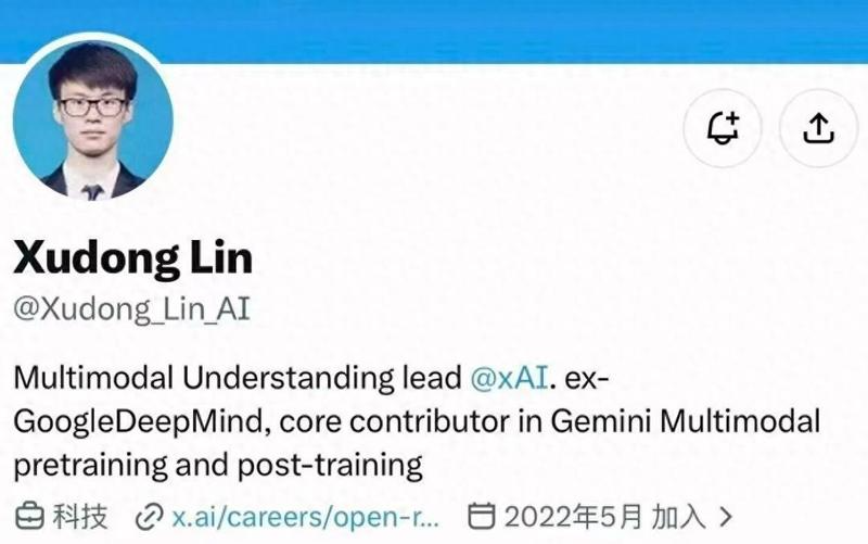 xAI多模态理解负责人蔺旭东加入混元