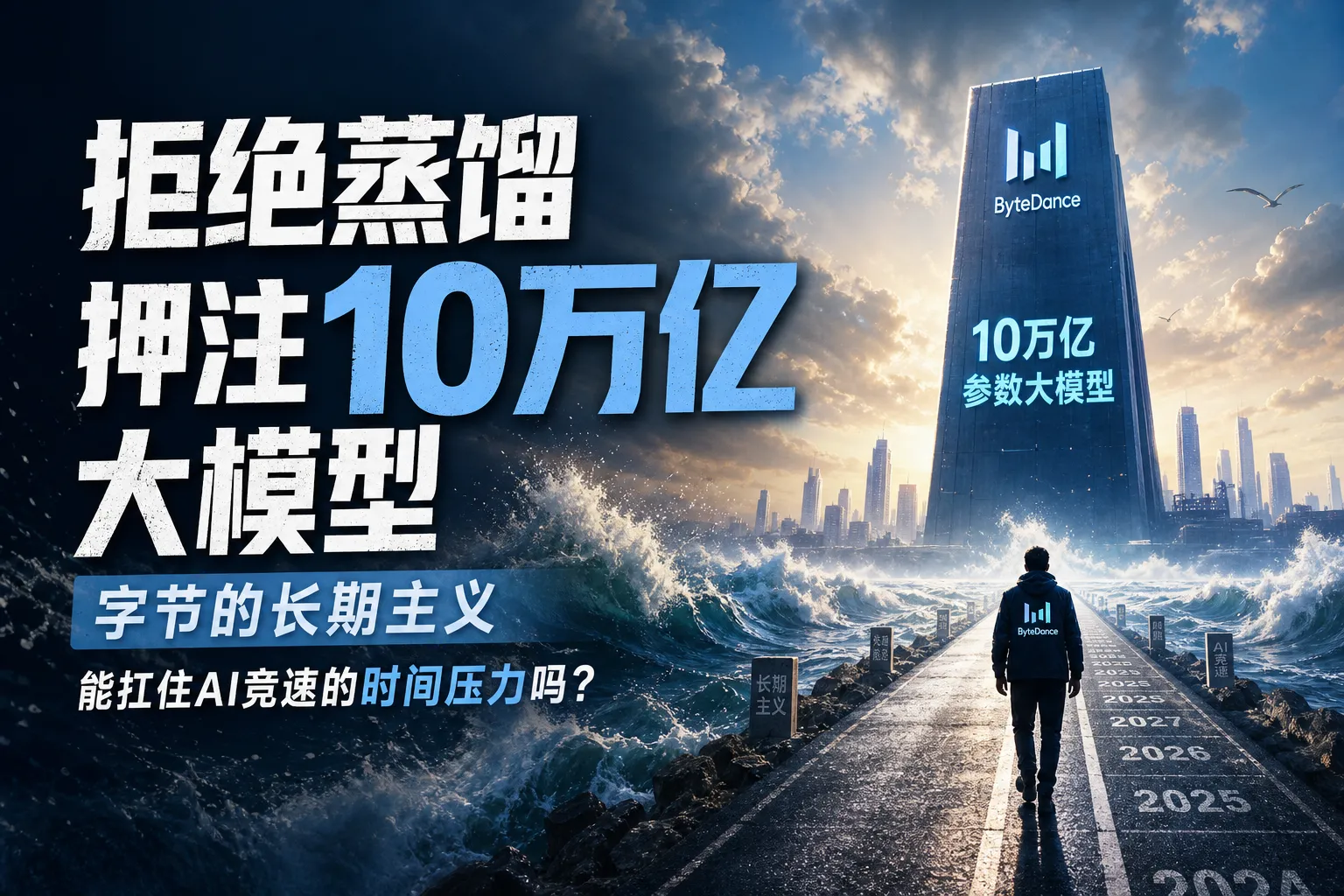 拒绝蒸馏,押注10万亿参数大模型,字节的长期主义