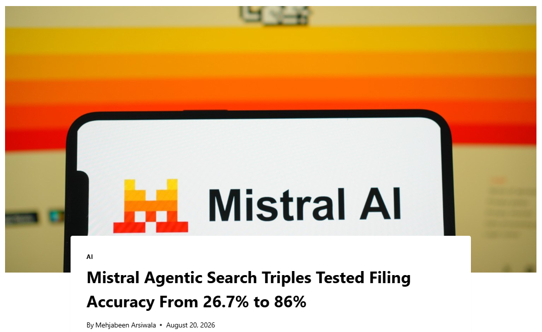 突破传统RAG天花板，Mistral Agentic Search把复杂文档问答准确率拉到86%