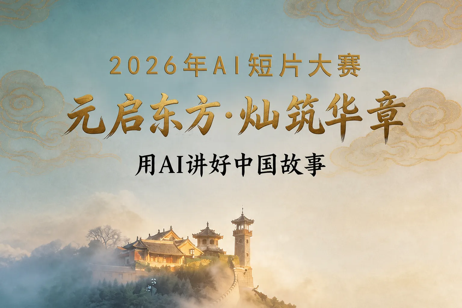 🎬 2026年“元启东方·灿筑华章”AI短片大赛 | AITOP100平台收录 🎬 2026年“元启东方·灿筑华章”AI短片大赛 | AITOP100平台收录