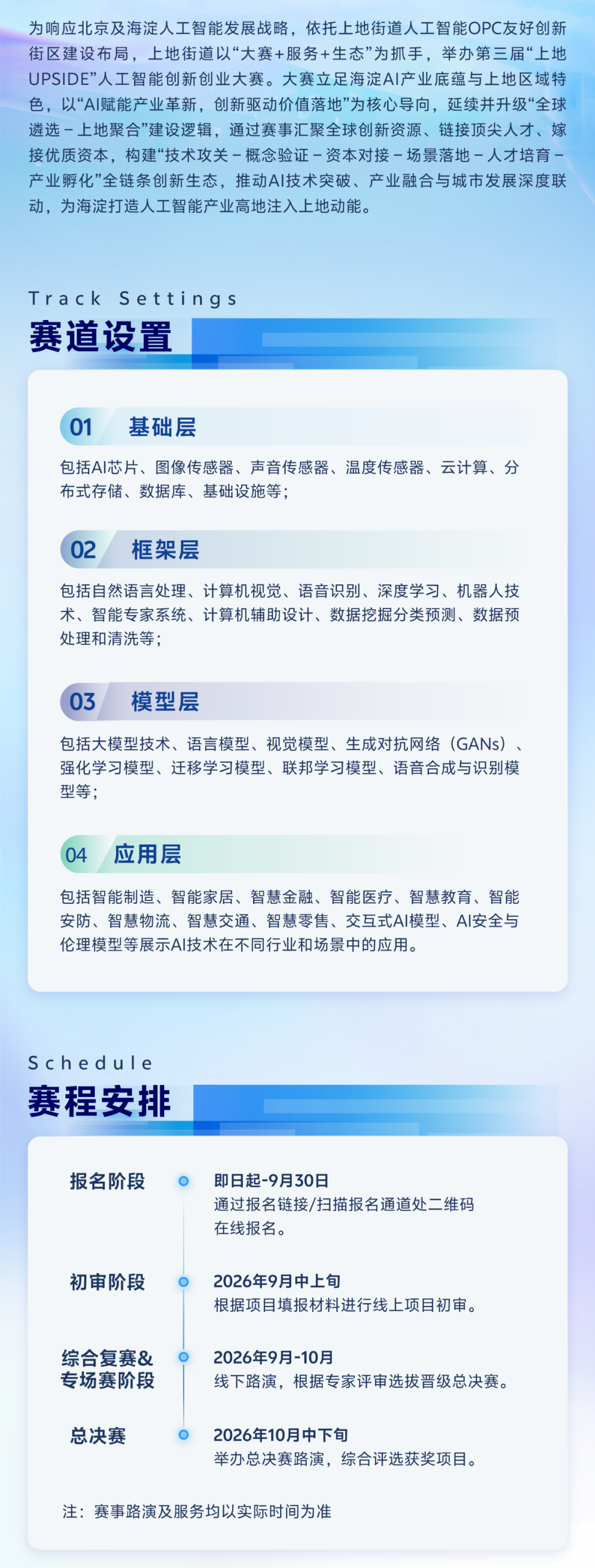 第三届上地UPSIDE人工智能创新创业大赛