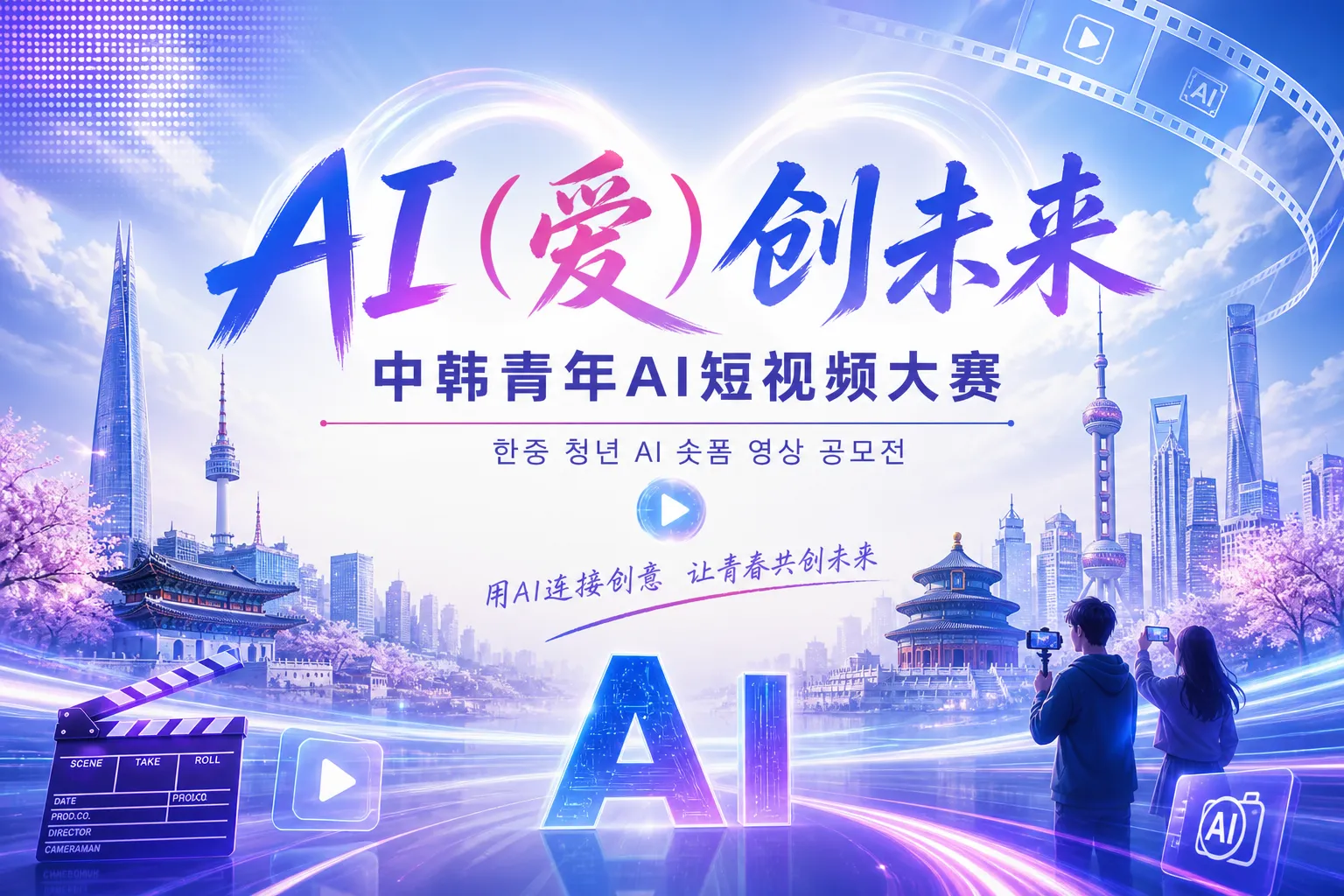 “AI（爱）创未来”中韩青年AI短视频大赛正式启动：以AIGC技术促进跨国人文交流