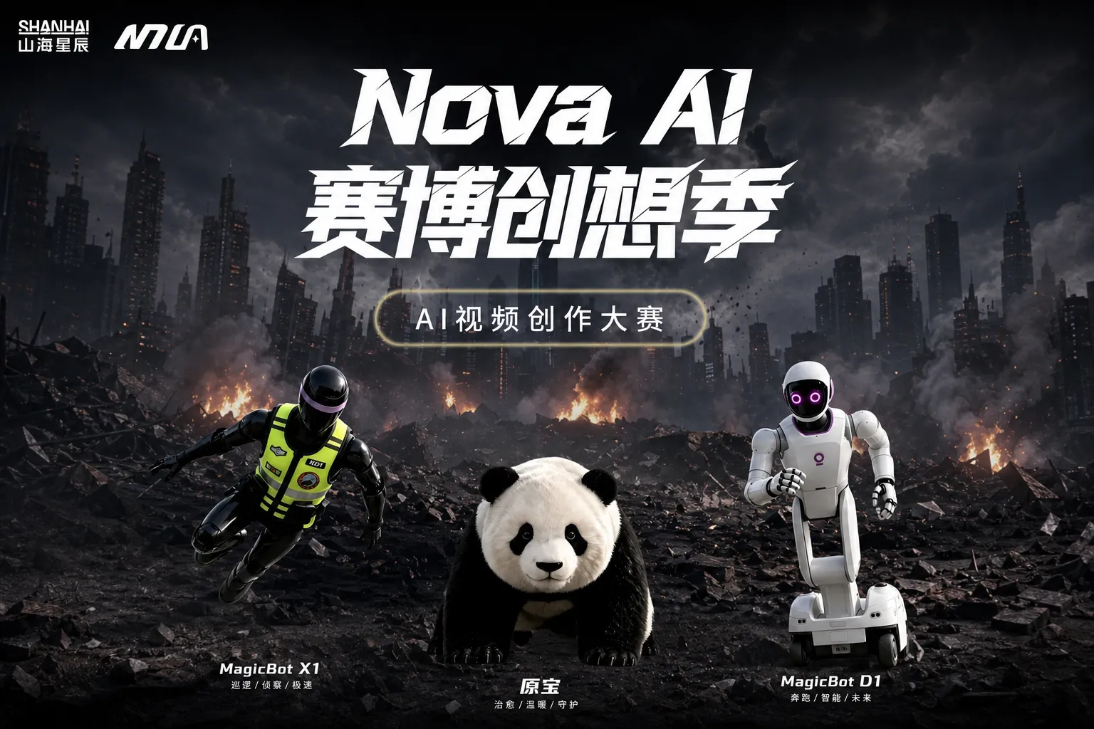 🤖 SHANHAI 山海星辰：NOVA  AI赛博创想季视频创作大赛