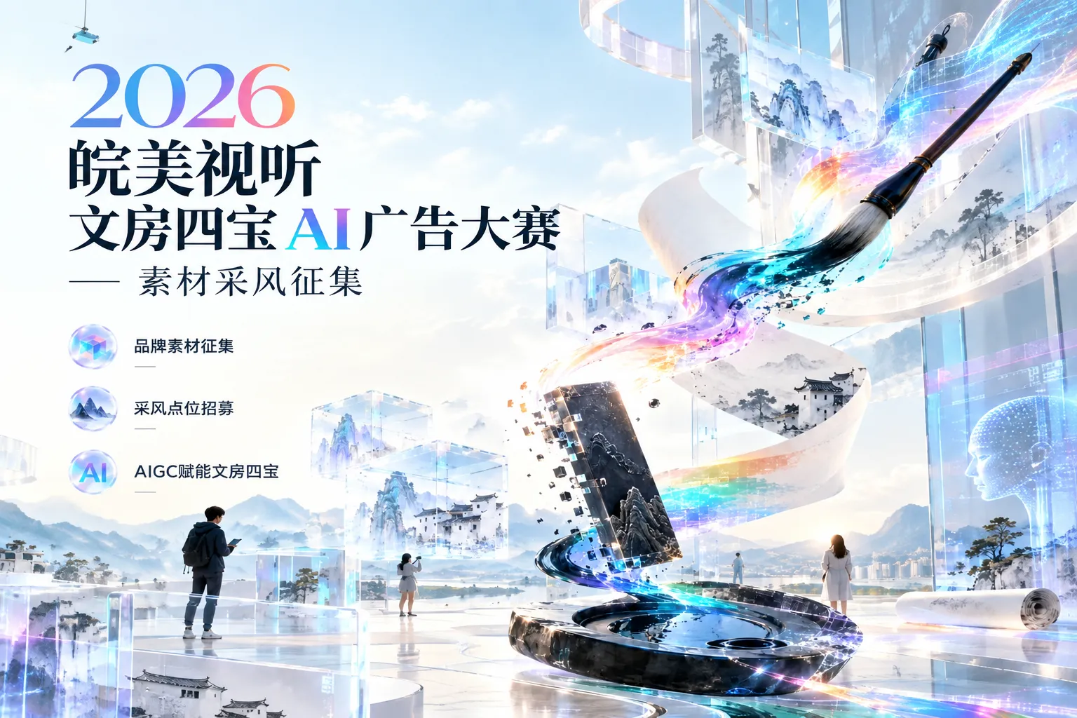 🎨 2026“皖美视听”文房四宝AI广告大赛:AIGC赋能非遗,三大创作赛道开启! 🎨 2026“皖美视听”文房四宝AI广告大赛:AIGC赋能非遗,三大创作赛道开启!