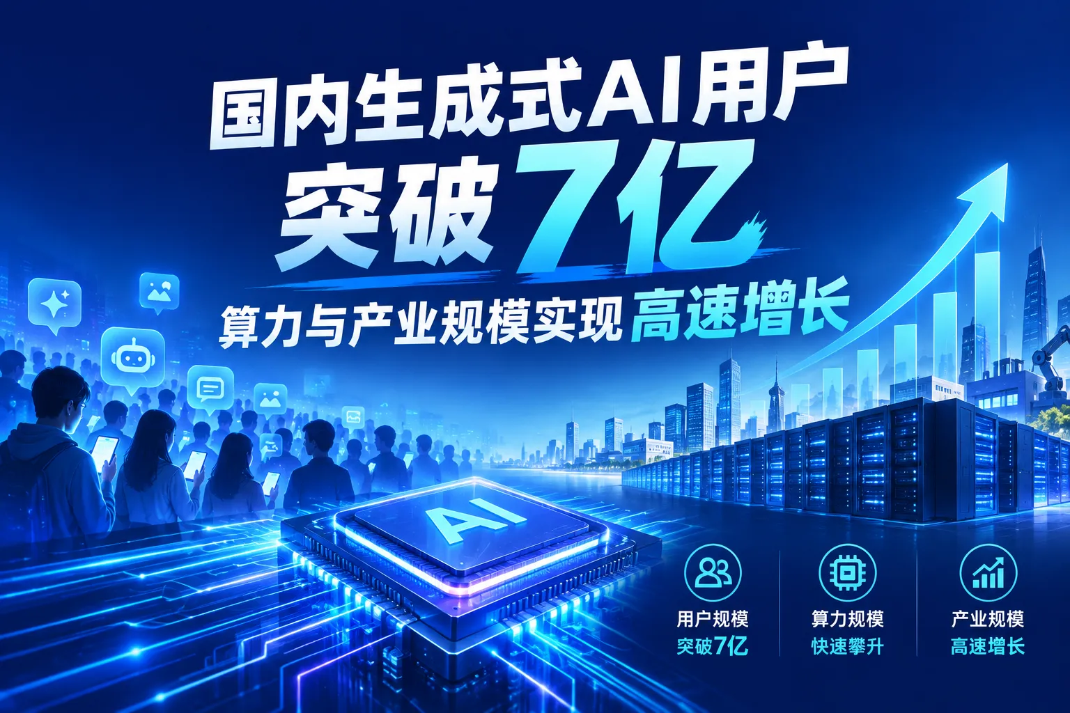 国内生成式AI用户突破7亿
