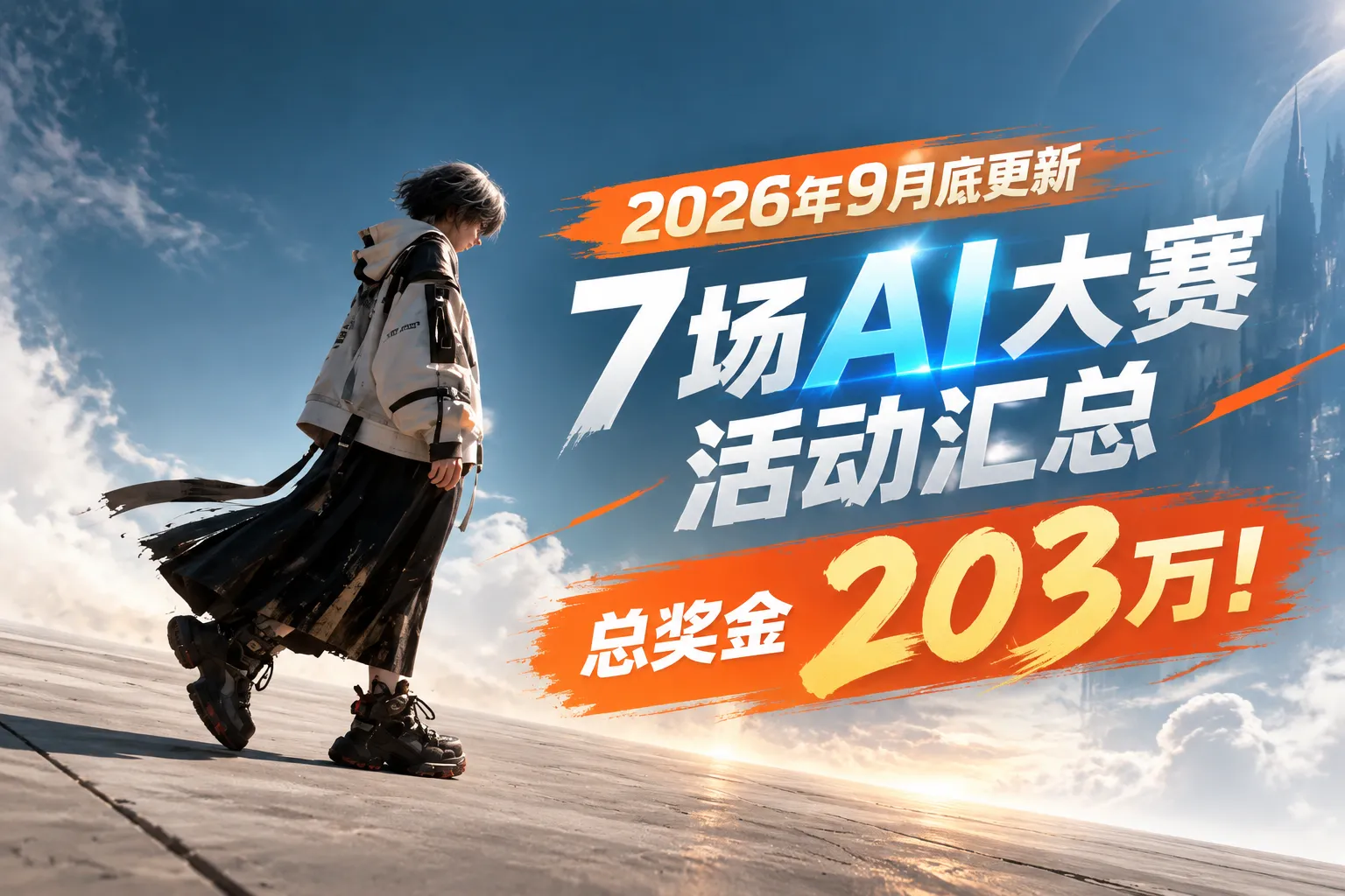 2026年9月底更新：7场AI大赛活动汇总，总奖金203万！
