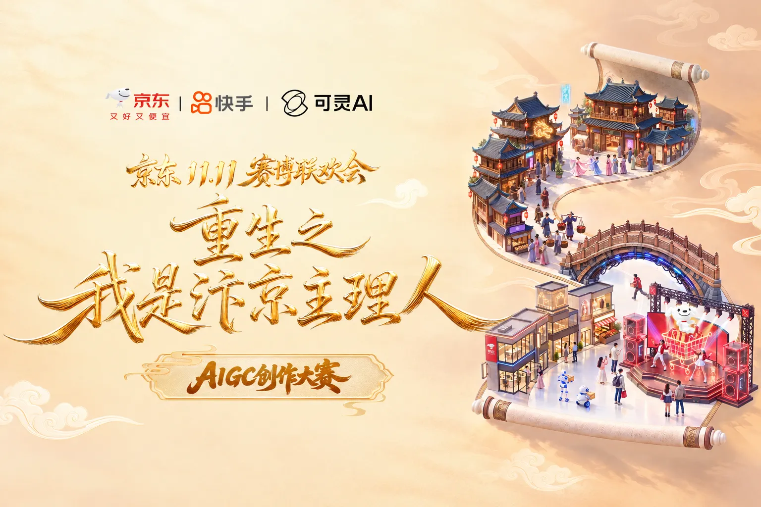 京东11.11赛博联欢会·重生之我是汴京主理人AIGC创作大赛
