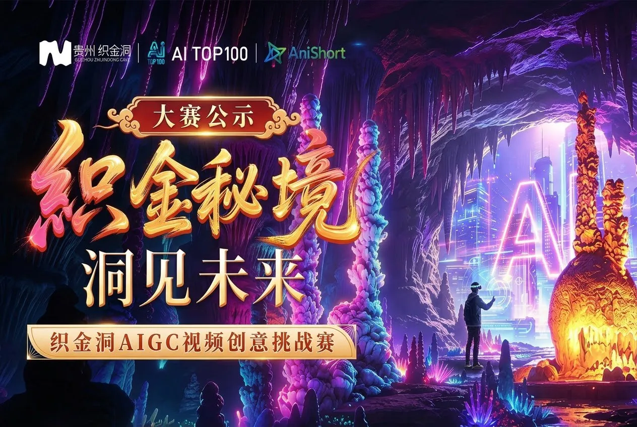 织金秘境·洞见未来|织金洞AIGC视频创意挑战赛获奖名单公示 织金秘境·洞见未来|织金洞AIGC视频创意挑战赛获奖名单公示