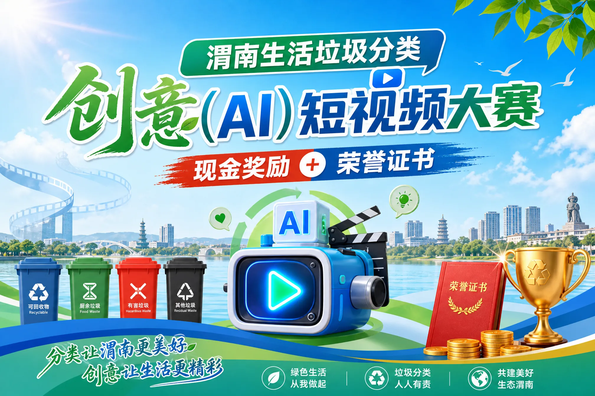渭南生活垃圾分类创意(AI)短视频大赛